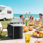 OLIXIS Ice Maker Machine with Handle,26lbs in 24Hrs,9 Ice Cubes in 6 Mins,Auto-Cleaning Portable Ice Maker with Basket and Scoop, Countertop Ice Maker for Home/Kitchen/Camping/RV, Sleek Black - Image 8