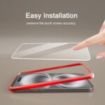 Ailun 3 Pack Screen Protector for iPhone 16 [6.1 inch] + 3 Pack Camera Lens Protector with Installation Frame,Case Friendly Tempered Glass Film,[9H Hardness][Not for iPhone 16e/16 Pro/Plus/Pro Max] - Image 6