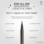 stila Waterproof Liquid Eye Liner, Stay All Day Makeup with Fine Brush Tip Lasting Satin Finish, Smudge-Proof & Transfer-Resistant - Image 3