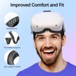 Face Cushion Pad for Meta Quest 2 VR Facial Interface Replacement PU Leather Foam for Oculus Quest 2 Vr Cover - Image 3