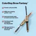 Revlon ColorStay Brow Fantasy, All In One Eyebrow Powder Pencil with Shaping Clear Gel, Smudge-proof, Stocking Stuffer for Her, 003 Medium Brown - Image 4