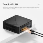BOSGAME E4 Mini PC, Mini Computers with AMD Ryzen 5 3550H, 16GB DDR4 512GB PCIe SSD, Dual RJ45, 4K Triple Display, USB-C, USB 3.2, Wi-Fi 5/BT 5.0, Micro Desktop Computers for Office, Home & Streaming - Image 4