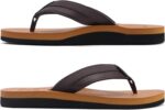 KuaiLu Men's Yoga Mat Leather Flip Flops with Arch Support Comfortable Cushion Walking Thong Sandals Slip On Indoor Outdoor - Image 8