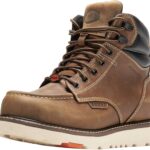 BRUNT Marin Welted (Comp Toe) - Men’s, Brown - Waterproof Safety Toe Wedge Work Boot - Goodyear Welt Construction - EH & ESR Rated - Oil & Slip Resistant - Adjustable Width System