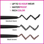 wet n wild Mega Last Breakup Proof Waterproof Retractable Gel Eyeliner - Ultra Pigmented 16-Hour Long Wear, Smudge Proof Satin Finish Formula, Cruelty-Free & Vegan - Charcoal - Image 5