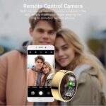 Health Tracker Ring, Smart Health Ring for Women Men with Heart Rate, Blood Oxygen, Sleep Monitor, Steps,Calories, No Subscription Fee, IP68 Waterproof Smart Ring for iPhone & Android (Gold, 8#) - Image 6