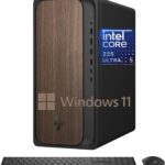 HP 2025 OmniDesk M03 Premium Business Next Gen AI Desktop Computer Intel Core Ultra 5 225(Up to 4.9GHz), 16GB DDR5 RAM, 256GB PCIe SSD,+ 1TB HDD Wi-Fi 6, HDMI, DP, 2-Monitor Support 4K, Windows 11