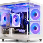 Gaming PC Desktop, Ryzen 7 8700F, GeForce RTX 5060(8G), 32GB DDR5 RAM, 1TB NVMe 3.0 SSD, Wi-Fi 6 650W PSU High-end Tower Computer (White)