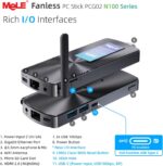 MeLE Upgraded PCG02 Fanless Mini PC Stick with Windows 11 Pro, Celeron N100 PC 8GB 256GB Micro Desktop Computer, Full Functional USB-C, Gigabit Ethernet BT5.1 on Business Office Industrial IoT Home - Image 5