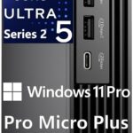 Dell Mini PC Desktop, Pro Micro Plus AI Computer (Next Gen OptiPlex 7000 MFF), 14-Core Ultra 5 235T (Beat i7-13700T), 16GB DDR5, 512GB SSD, 4X DP, Bluetooth, WiFi 6, Windows 11 Pro