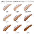 Almay Anti-Aging Foundation, Smart Shade Face Makeup with Hyaluronic Acid, Niacinamide, Vitamin C & E, Hypoallergenic-Fragrance Free, 100 Light, 1 Fl Oz (Pack of 1) - Image 6
