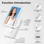 Vlog Selfie Monitor Screen for iPhone 17 Series & Android, Wireless Magnetic Built-in Speaker 4K/1080P Phone Back Camera Monitor with Remote Control for Live Stream TikTok (White) - Image 4
