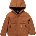Carhartt Kid's CP8552 Canvas Insulated Hooded Active Jac - Boys
