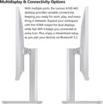 Lenovo 24 All-in-One Desktop Computer, 8GB DDR4 RAM, 512GB PCIe SSD, Intel 8-Core i3-N305, 1080P Display, WiFi, Bluetooth, HDMI, RJ-45, KB & M, Win 11, Snow White - Image 7