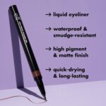 e.l.f. H2O Proof Eyeliner Pen, Felt Tip, Waterproof, Long-Lasting, High-Pigmented Liner For Bold Looks, Vegan & Cruelty-Free, Jet Black. 0.02 Fl Oz - Image 2