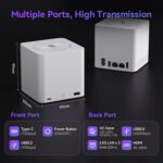 Beelink Me Mini, Mini PC NAS, Intel N95 CPU, 12GB LPDDR5, 1TB PCIe SSD, 6*M.2 PCIe3.0 SSD Slots(MAX 24TB), Dual 2.5G LAN/WiFi6/BT5.2/USB3.2/HDMI, HTPC, Private Cloud, Soft Router, Storage Solution - Image 8