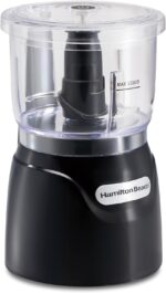 Hamilton Beach Electric Vegetable Chopper & Mini Food Processor, 3-Cup, 350 Watts, for Dicing, Mincing, and Puree, Black (72850) - Image 8