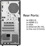 Lenovo IdeaCentre Secure & Productive Business Tower Desktop, Intel 10-Core Ultra 5 225, 16GB DDR5 RAM, 1TB Storage(512GB SSD & 500GB HDD), HDMI + VGA, Wi-Fi 6E, RJ-45, USB-C, Windows 11 - Image 4