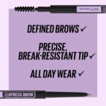 Maybelline Express Brow Ultra Slim Eyebrow Makeup, Brow Pencil with Precision Tip and Spoolie for Defined Eyebrows, Blonde, 1 Count - Image 3