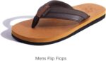 KuaiLu Men's Yoga Mat Leather Flip Flops with Arch Support Comfortable Cushion Walking Thong Sandals Slip On Indoor Outdoor - Image 7