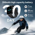 Smart Watches for Men Women, 1.83" HD Touchscreen Fitness Tracker with Bluetooth Calls, IP68 Waterproof, 120+ Sport Modes, 7-Day Battery, 24/7 Heart Rate & Sleep Monitor for iPhone Android iOS (Black) - Image 5