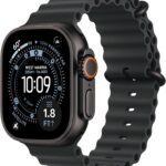 Apple Watch Ultra 3 [GPS + Cellular 49mm] Running & Multisport Smartwatch w/Rugged Titanium Case w/Black Ocean Band. Satellite Communications, Advanced Health & Fitness Tracking