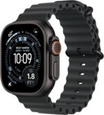 Apple Watch Ultra 3 [GPS + Cellular 49mm] Running & Multisport Smartwatch w/Rugged Titanium Case w/Black Ocean Band. Satellite Communications, Advanced Health & Fitness Tracking