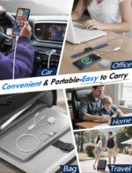 Travel Essentials for Apple Watch Charger,iPhone Charger,3 in 2 Type C/Lightning/Magnetic Fast Charging Cable,Multi Charging Cable Portable Designed for iWatch Series,iPhone 17-11,Galaxy S25-21-4FT - Image 8