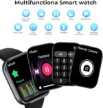 Smart Watch for Men Women, 1.83" HD Touchscreen Fitness Watch with Bluetooth Call&Message Notifications, 110+Sport Modes, 24/7 Heart Rate/Sleep Monitor, IP68 Waterproof Fitness Tracker for Android iOS - Image 6