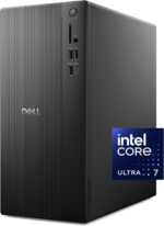Dell Tower Desktop ECT1250 - Intel Core Ultra 7-265 Processor, Intel UHD Graphics, 32GB Memory, 1TB M.2 SSD, 3.0 SD Card Reader, Dell Wired Keyboard and Mouse, Windows 11 Home, Basic Onsite Service