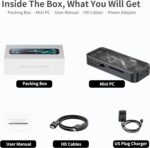 DreamQuest Mini PC Windows 11 Pro Preloaded, Intel N95 (up to 3.4GHz) Mini Desktop Computers 12GB DDR5 512GB SSD, 2*USB C, 2*HDMI, 4*USB 3.2, LAN,WiFi 6, Bluetooth5.3, Support 4K 60Hz - Image 7