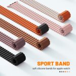 Magnetic Sport Bands for Apple Watch Band 40mm 38mm 41mm 42mm 44mm 45mm 46mm iWatch bands for Women Men,Silicone Loop Strap Wristband for Apple Watch Series 11 10 9 8 7 6 5 4 3 SE 3/2nd Ultra/3/2 49mm - Image 4