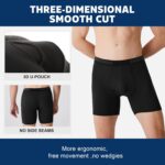 BAMBOO COOL Men's Underwear Breathable Boxer Briefs with Fly Moisture-Wicking Lightweight Underwear 7-Pack - Image 5