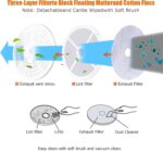 COSTWAY Compact Laundry Dryer, 110V Electric Portable Clothes Dryer with Stainless Steel Tub, Control Panel Downside Easy Control for 4 Automatic Drying Mode, White - Image 8