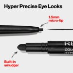 Revlon Gel Eyeliner, ColorStay Micro Hyper Precision Eye Makeup with Built-in Smudger, Waterproof, Longwearing with Micro Precision Tip, 214 Black, 0.002 oz - Image 4