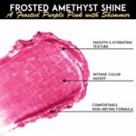 L’Paige Designer Lipstick – Frosted Amethyst Sheen in Cool Berry Pink, with Aloe Vera-Based, Long-Lasting, Moisturizing Formula for Smooth, Soft, Hydrated Lips – Ideal for All-Day Wear, Shade L53 - Image 7