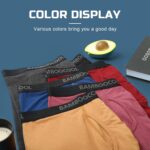 BAMBOO COOL Men's Underwear Breathable Boxer Briefs with Fly Moisture-Wicking Lightweight Underwear 7-Pack - Image 6