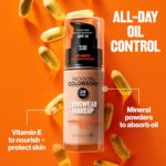 Revlon Liquid Foundation, ColorStay Face Makeup for Combination & Oily Skin, SPF 15, Medium-Full Coverage with Matte Finish, 220 Natural Beige, 1 Fl Oz - Image 4