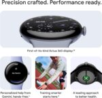 Google Pixel Watch 4 (41mm) - Android Smartwatch - Heart Rate and Sleep Tracking - 30-Hour Battery - Fitness Tracking - Google AI - Matte Black Aluminum Case - Obsidian Active Band - LTE (2025 Model) - Image 2