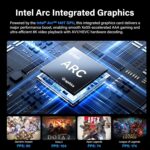 GEEKOM GT15 Max Ai Mini PC, with Intel Core Ultra 9 285H&Arc 140T GPU (99 Tops), 32GB DDR5 (Not LPDDR), 1TB SSD, Windows 11 Pro, WiFi 7, Dual 2.5GbE, USB4, 8K, Desktop Computer for Home Office&Gaming - Image 4