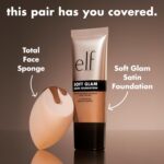 e.l.f. Soft Glam Foundation, Medium Coverage, Long-Lasting & Buildable Foundation For A Smooth, Satin Finish, Vegan & Cruelty-Free, 25 Light Neutral - Image 4