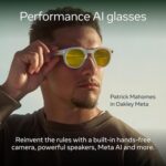 Oakley Meta HSTN, Clear | Smart AI Glasses for Men, Women — Performance for Sports, Athletes — Camera, Audio, Video — 8 Hour Battery — 3K HD Resolution — Clear to Grey Transitions® Lenses - Image 3