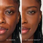 No Makeup Makeup Long-Lasting Lightweight Foundation & Brush Duo | Cruelty-Free, Fragrance-Free, Buildable, Transfer-Proof Makeup (Dark) - Image 3