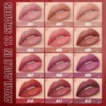 Jolilab 12Pcs Velvet Matte Lipstick Nude Matte Soft Dark Color Stick High Pigmented Long-Lasting Waterproof Lip Stick Lip Balm Beauty Cosmetics Gift for Women(01#-12#) - Image 3