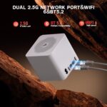 Beelink ME mini pc,N150 mini pc 12GB LPDDR5/2TB PCIe SSD, 64GB eMMC, Dual 2.5GB LAN/WiFi6/BT5.2, Home Theater/Data Center/Soft Routing/NAS Computer - Image 6