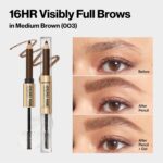 Revlon ColorStay Brow Fantasy, All In One Eyebrow Powder Pencil with Shaping Clear Gel, Smudge-proof, Stocking Stuffer for Her, 003 Medium Brown - Image 9