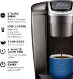 Keurig K-Elite Single Serve K-Cup Pod Coffee Maker, with Strength and Temperature Control, Iced Coffee Capability, 8 to 12oz Brew Size, Programmable, Brushed Slate - Image 2
