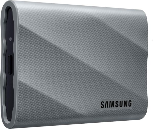 Samsung T9 2TB, Portable SSD, up to 2000MB/s, USB 3.2 Gen 2x2 (20Gbps) NVMe, Rugged, for Photographers, Content Creators and Gaming, External Solid State Drive (MU-PK2T0G/WW) Gray