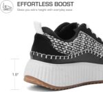 DREAM PAIRS Women Chunky City Tweed Comfortable Casual Platform Fashion Sneaker - Image 3