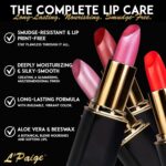 L’Paige Designer Lipstick – Frosted Amethyst Sheen in Cool Berry Pink, with Aloe Vera-Based, Long-Lasting, Moisturizing Formula for Smooth, Soft, Hydrated Lips – Ideal for All-Day Wear, Shade L53 - Image 3